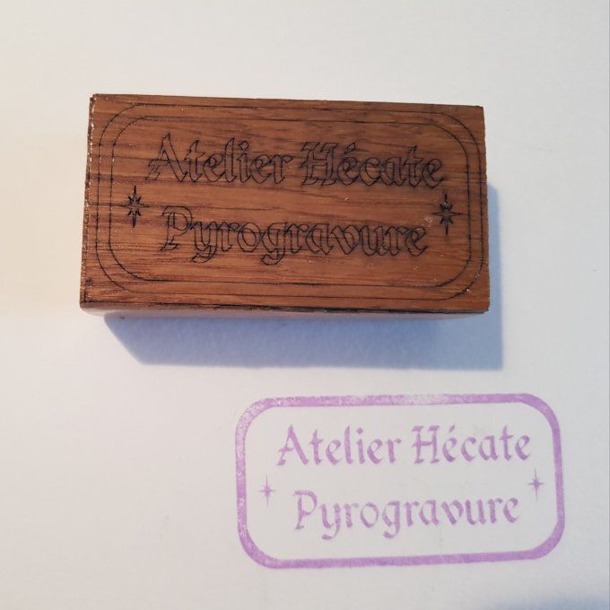 Tampon personnalisé - Atelier Hécate