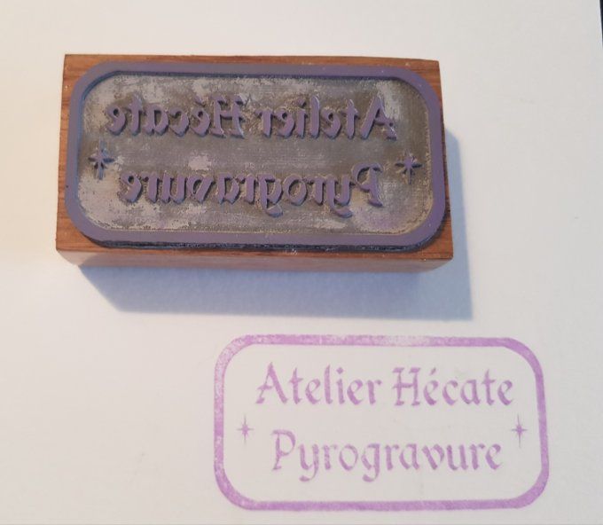 Tampon personnalisé - Atelier Hécate